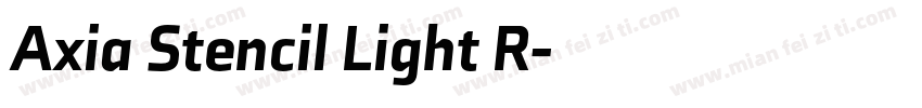 Axia Stencil Light R字体转换